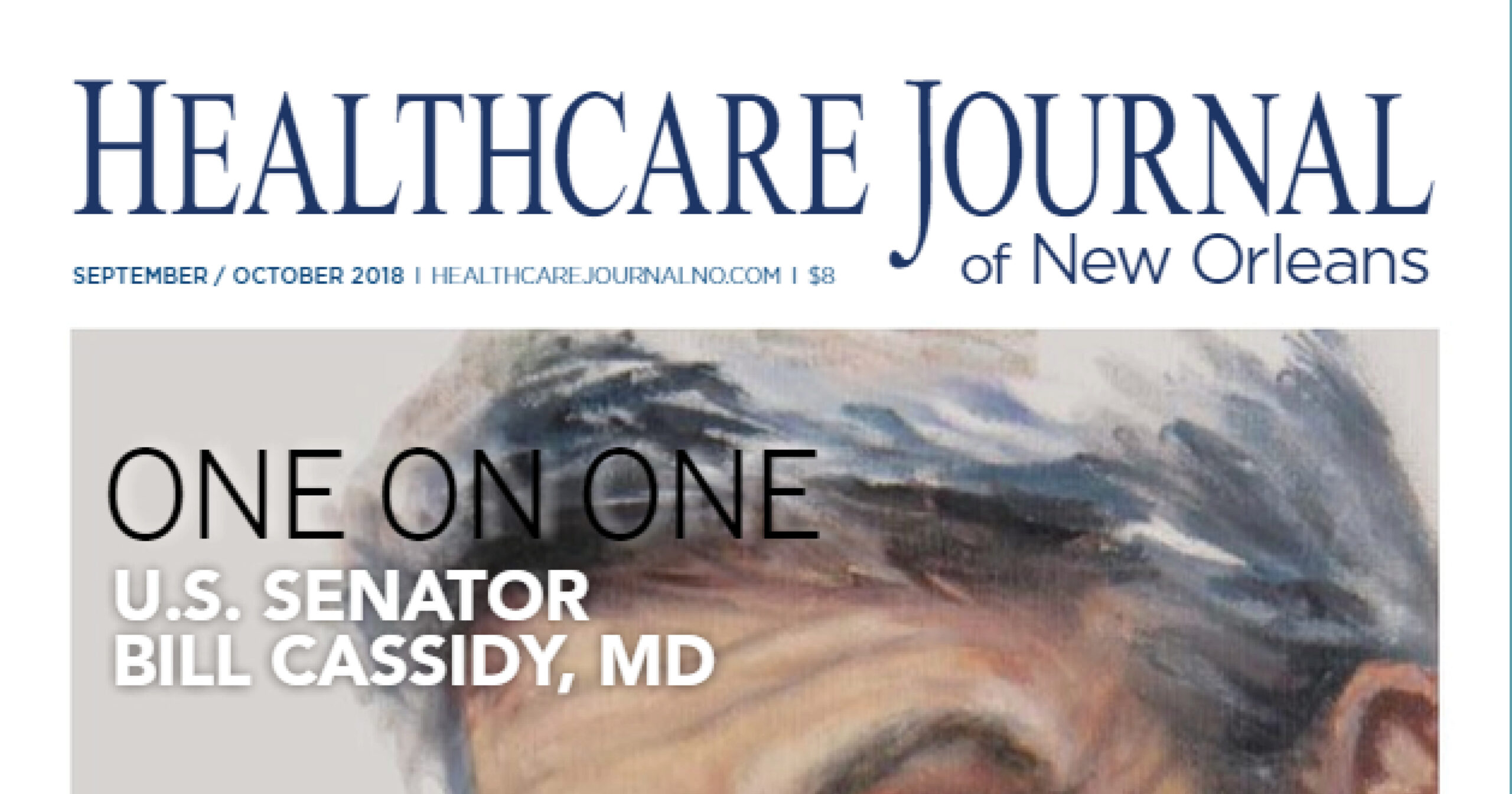 Healthcare Journal of New Orleans Magazine Cover for October 2018 Issue