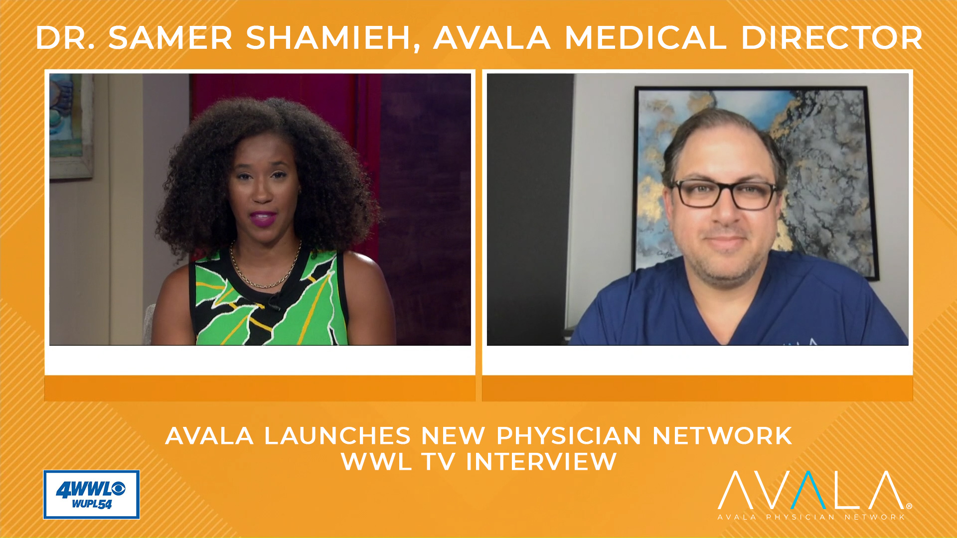 Tumbnail - Dr. Samer Shamieh Interview - AVALA Physician Network - WWL 2021
