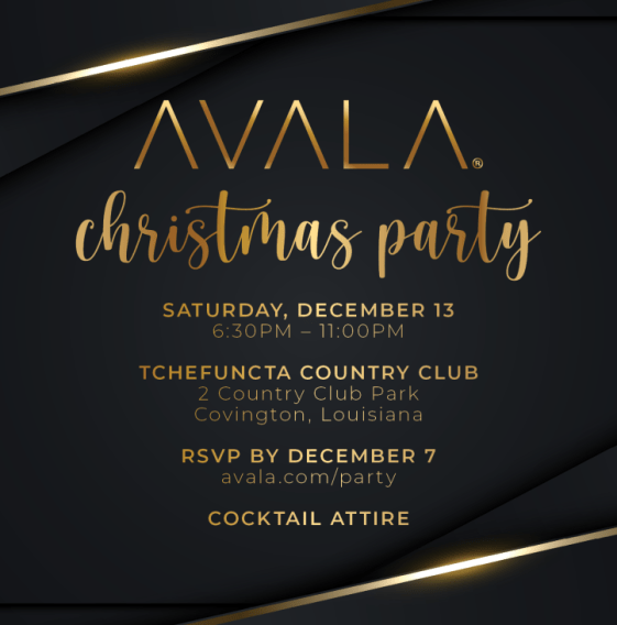 Christmas Party Invitation - AVALA 2025